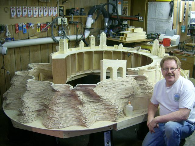 Matchstick Replica of Minas Tirith From Lord of the Rings